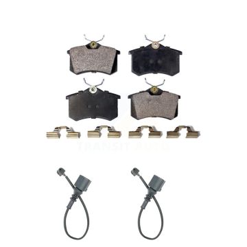 Rear Ceramic Disc Brake Pads And Wear Sensors Kit For 2003-2006 Audi TT 1.8L KTW-101338