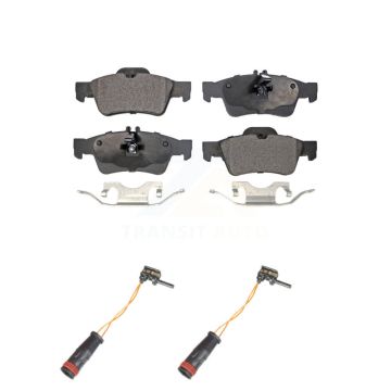 Rear Ceramic Brake Pad & Wear Sensor Kit For Mercedes-Benz E350 E550 S550 E400 E250 SL500 KTW-101341