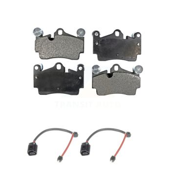 Rear Ceramic Disc Brake Pads And Wear Sensors Kit For Porsche Cayenne KTW-101365