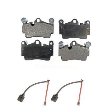 Rear Ceramic Brake Pad And Wear Sensor Kit For Audi Q7 Porsche Cayenne Volkswagen Touareg KTW-101366