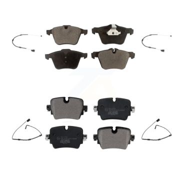 Front Rear Ceramic Brake Pad Wear Sensor Kit For Jaguar XJ RWD with 3.0L Disc rear brakes KTW-101447
