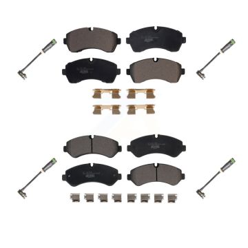 Front Rear Ceramic Disc Brake Pads And Wear Sensors Kit For Freightliner Sprinter 3500 KTW-101464