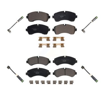 Front Rear Ceramic Disc Brake Pads And Wear Sensors Kit For Freightliner Sprinter 4500 KTW-101465