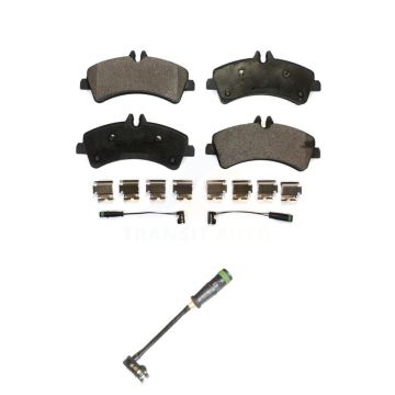 Rear Ceramic Disc Brake Pads And Extra Wear Sensors Kit For Freightliner Sprinter 3500 KTW-101500
