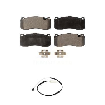 Front Ceramic Brake Pad Wear Sensor Kit For 2013 BMW 328i With 370mm Diameter Rotor KTW-101516