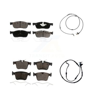 Front Rear Ceramic Brake Pad And Wear Sensor Kit For Jaguar F-Pace Land Rover Range Velar KTW-101539