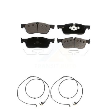 Front Ceramic Disc Brake Pad And Wear Sensor Kit For Jaguar F-Pace Land Rover Range Velar KTW-101559