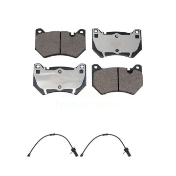 Front Ceramic Disc Brake Pads And Wear Sensors Kit For Audi Q5 2.0L KTW-101560