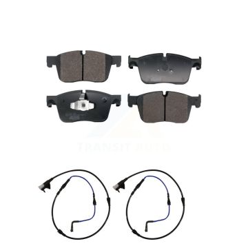 Front Ceramic Disc Brake Pads And Wear Sensors Kit For Jaguar XE XF KTW-101563