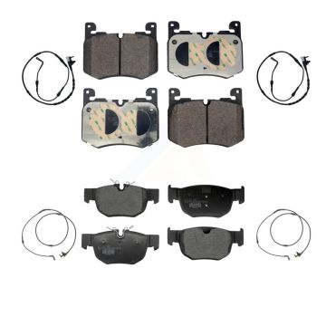 Front Rear Ceramic Disc Brake Pads And Wear Sensors Kit For Land Rover Range Velar KTW-101602