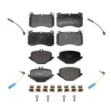 Front Rear Ceramic Brake Pad And Wear Sensor Kit For 2019-2022 Mercedes-Benz G63 AMG 4.0L KTW-101614