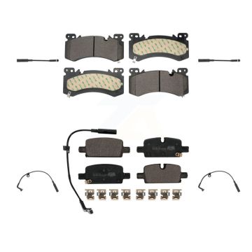 Front Rear Ceramic Brake Pad And Extra Wear Sensor Kit For Chevrolet Tahoe 3.0L/5.3L/6.2L KTW-101617