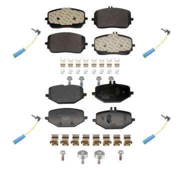Front Rear Ceramic Brake Pads & Wear Sensor Kit For Mercedes-Benz GLE450 GLS450 GLE53 AMG KTW-101637