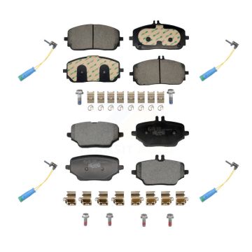 Front Rear Ceramic Disc Brake Pads And Wear Sensors Kit For Mercedes-Benz GLE350 KTW-101638