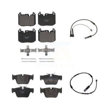 Front Rear Ceramic Disc Brake Pads And Wear Sensors Kit For 2019-2020 BMW X2 M35i KTW-101643