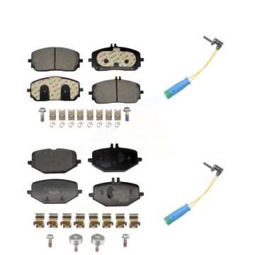 Front Rear Ceramic Disc Brake Pads And Wear Sensors Kit For Mercedes-Benz GLE350 G550 KTW-101659