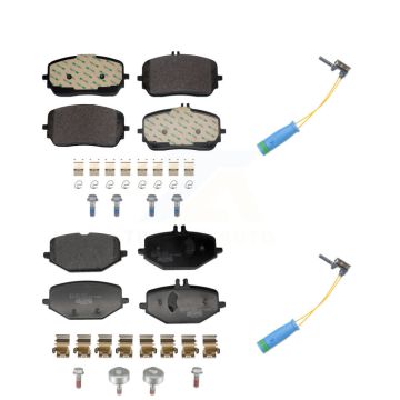 Front Rear Ceramic Brake Pads & Wear Sensor Kit For Mercedes-Benz GLE450 GLS450 GLE53 AMG KTW-101660