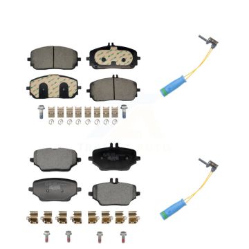 Front Rear Ceramic Disc Brake Pads And Wear Sensors Kit For Mercedes-Benz GLE350 KTW-101661