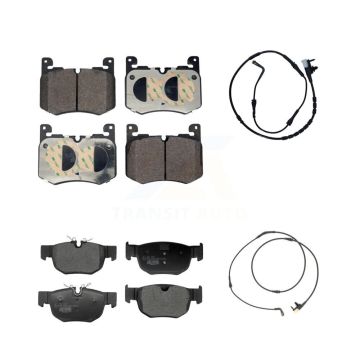 Front Rear Ceramic Disc Brake Pads And Wear Sensors Kit For Land Rover Range Velar KTW-101674