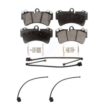 Front Ceramic Brake Pads & Extra Wear Sensor Kit For Audi Q7 with Composite KTW-101689