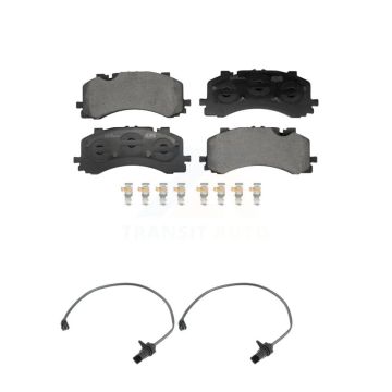 Front Ceramic Disc Brake Pads And Wear Sensors Kit For Audi A8 Quattro S6 S7 KTW-101694