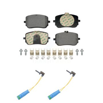 Front Ceramic Disc Brake Pads And Wear Sensors Kit For Mercedes-Benz A220 CLA250 KTW-101696