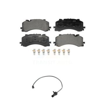 Front Ceramic Disc Brake Pads And Wear Sensors Kit For Audi A8 Quattro S6 S7 KTW-101710