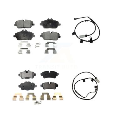 Front Rear Ceramic Disc Brake Pads And Wear Sensors Kit For Mini Cooper KTW-101762