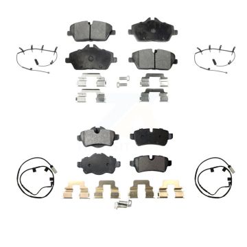 Front Rear Ceramic Disc Brake Pads And Wear Sensors Kit For Mini Cooper KTW-101776