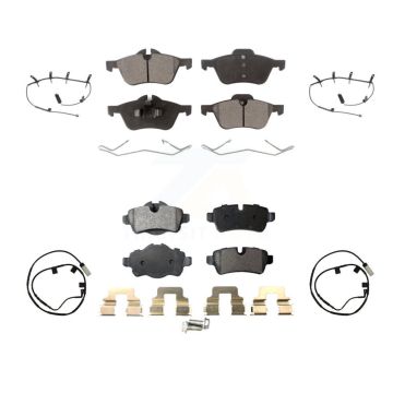Front Rear Ceramic Disc Brake Pads And Wear Sensors Kit For Mini Cooper KTW-101778