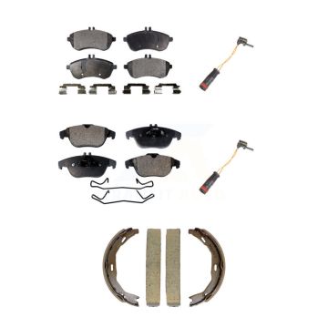 Front Rear Ceramic Disc Brake Pads Wear Sensor Kit (5Pc) For Mercedes-Benz C300 C250 C230 KTW-101792