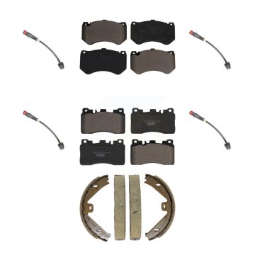Front Rear Ceramic Disc Brake Pad Wear Sensor Kit (7Pc) For Mercedes-Benz E63 AMG CLS63 S KTW-101824