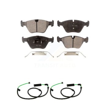 Front Ceramic Disc Brake Pads And Wear Sensors Kit For BMW X3 3.0L KTW-101832