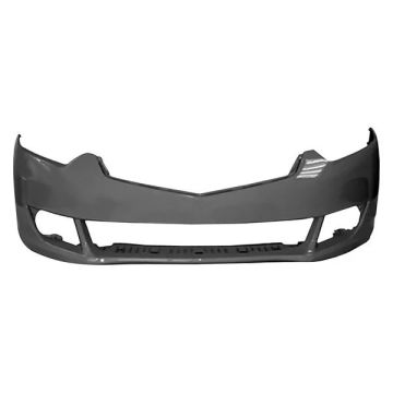 Bumper Cover Front w/o Headlamp Washers w/o Park Sensors Primed for Acura TSX Sedan 2009-2010