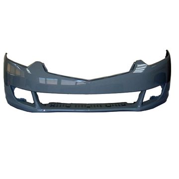 Bumper Cover Front w/o Headlamp Washers w/o Park Sensors Primed CAPA for Acura TSX Sedan 2009-2010