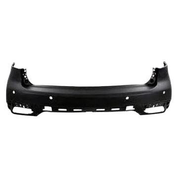 Bumper Cover Rear w/Lane Keep Assist Primed CAPA for Acura MDX 2014-2016