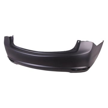 Bumper Cover Rear w/o Advance Pkg w/o Parking Sensors Primed CAPA for Acura TLX 2015-2020