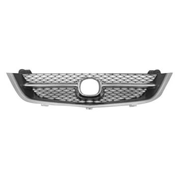 Grille Assembly Includes Center & Outer Moulding Black/Chrome for Acura TL 2002-2003