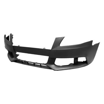 Bumper Cover Front w/o S-Line Pkg w/o Headlamp Washer Primed for Audi A4 S4