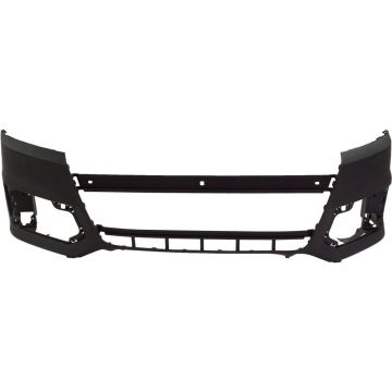 Bumper Cover Front w/o Headlamp Washer w/o Parallel Park Assist Primed for Audi Q7 2017-2019