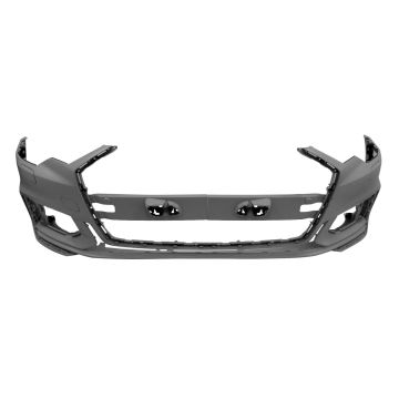 Bumper Cover Front w/S-Line Pkg w/o Parallel Park Assist Primed for Audi A6 Quattro 2019-2023