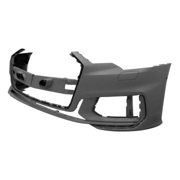 Bumper Cover Front w/S-Line Pkg w/Parallel Park Assist Primed for Audi A6 Quattro 2019-2023