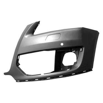 Bumper Cover Front Left w/o S-Line Pkg w/Headlamp Washers w/Parking Aid Primed for Audi Q5 2009-2012