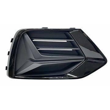 Bumper Insert Front Right Outer Grille Glossy Black for Audi Q3 2019-2023
