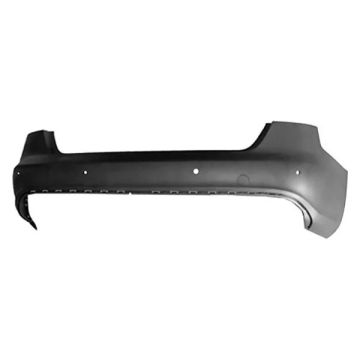 Bumper Cover Rear w/S-Line Pkg w/Parking Aid Primed for Audi A4 Sedan 2009-2012