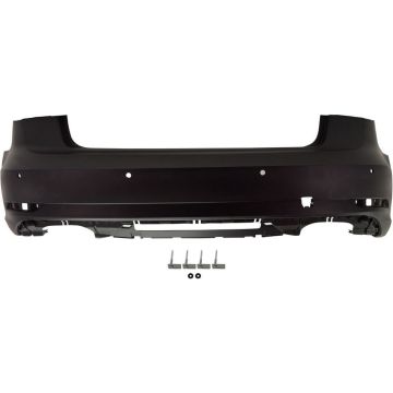 Bumper Cover Rear w/o S-Line Pkg w/o Sport Bump w/Parking Aid w/Park Assist Primed for Audi A3 Convertible Sedan 2017-2020