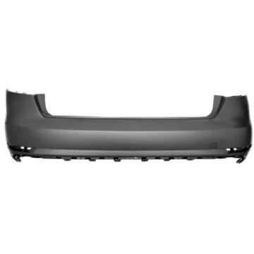 Bumper Cover Rear w/o S-Line Pkg w/o Parallel Park Assist w/o Parking Aid Primed CAPA for Audi A4 2017-2019