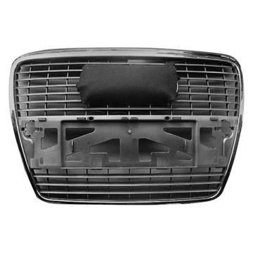 Grille Assembly w/o Park Distance Sensors w/o Sport Pkg for Audi A6 2005-2008