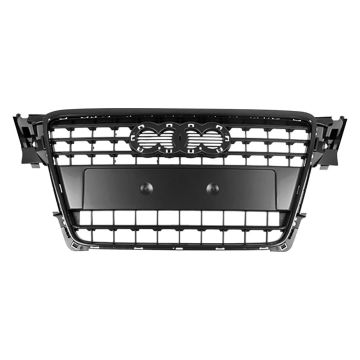 Grille Assembly Black for Audi A4 2009-2016