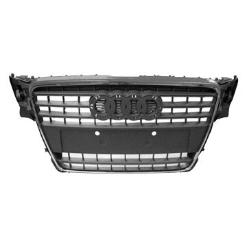 Grille Assembly Gray for Audi A4 2009-2016